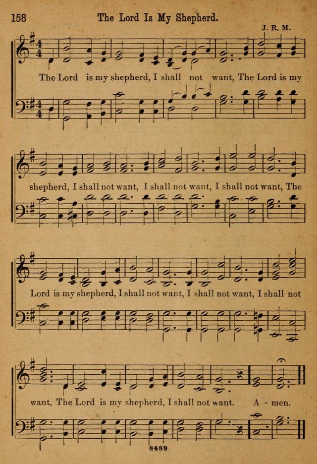 Little Sacred Songs: for Little Singers of the primary department of the Sunday school, and for Kindergartens and the home page 158