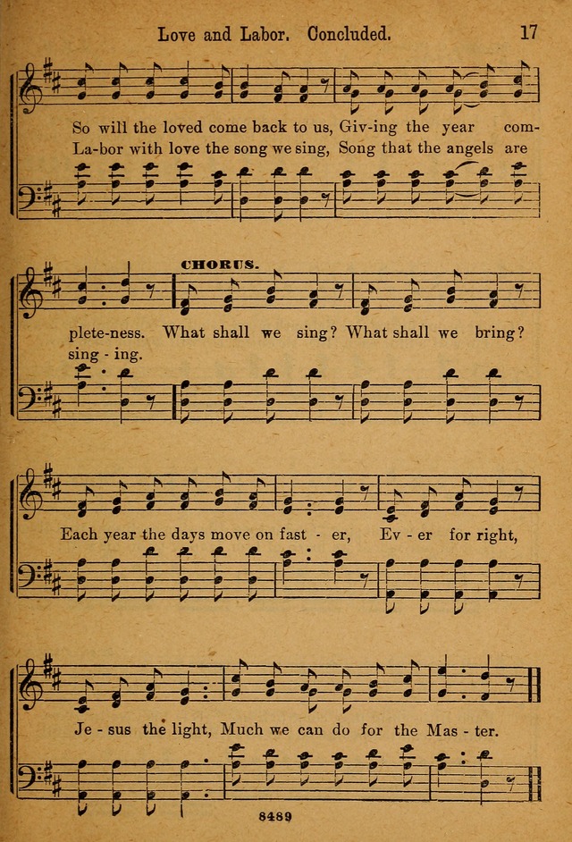 Little Sacred Songs: for Little Singers of the primary department of the Sunday school, and for Kindergartens and the home page 17