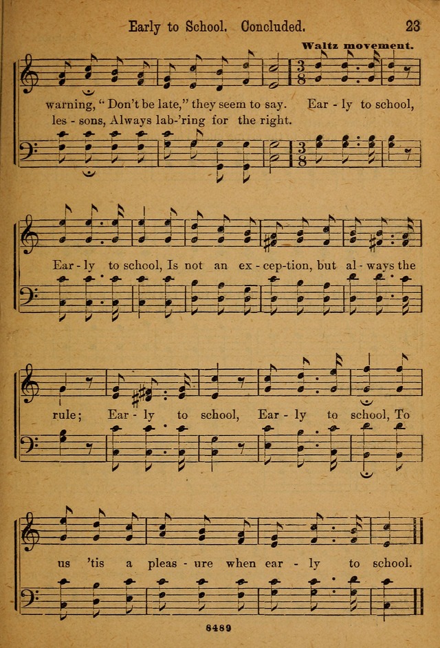 Little Sacred Songs: for Little Singers of the primary department of the Sunday school, and for Kindergartens and the home page 23