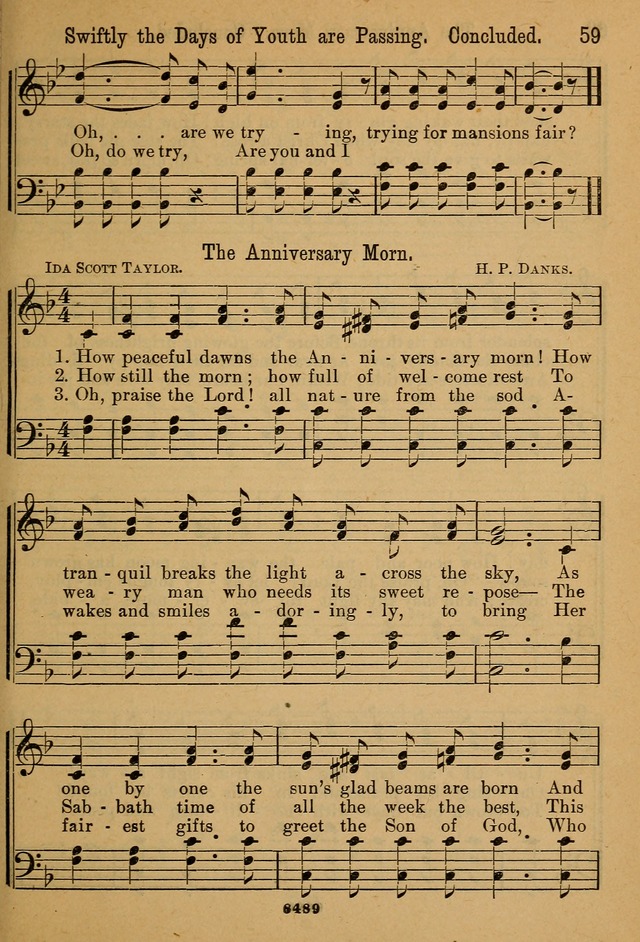 Little Sacred Songs: for Little Singers of the primary department of the Sunday school, and for Kindergartens and the home page 59