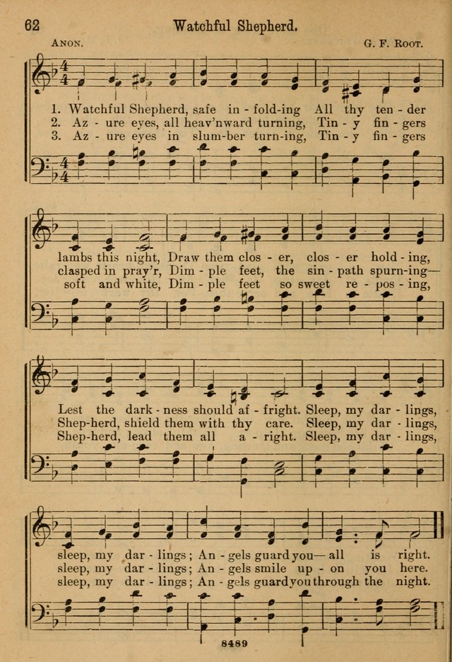 Little Sacred Songs: for Little Singers of the primary department of the Sunday school, and for Kindergartens and the home page 62