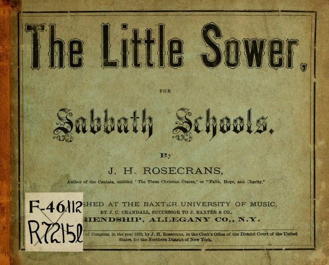 The Little Sower for Sabbath Schools page i