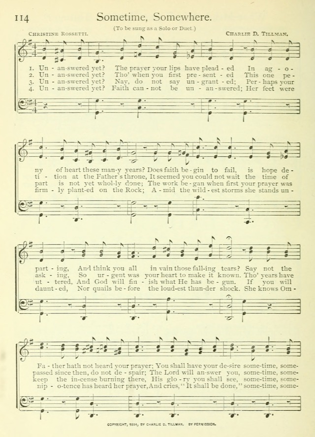 Life-Time Hymns: a collection of old and new hymns of the Christian Church page 122