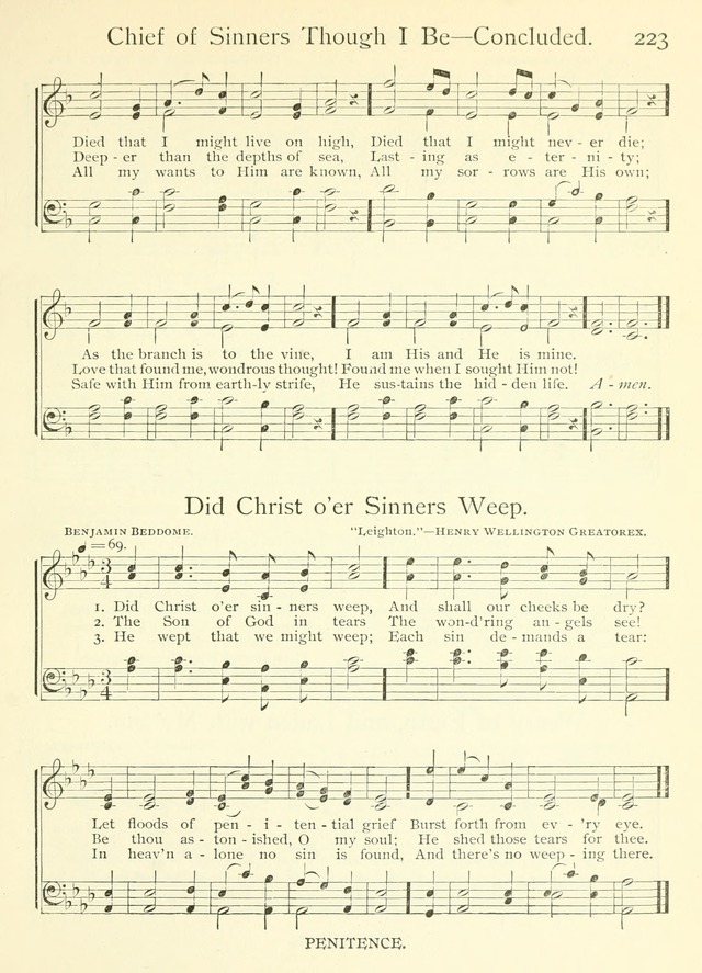 Life-Time Hymns: a collection of old and new hymns of the Christian Church page 231