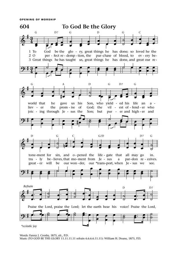 Lift Up Your Hearts: psalms, hymns, and spiritual songs page 673