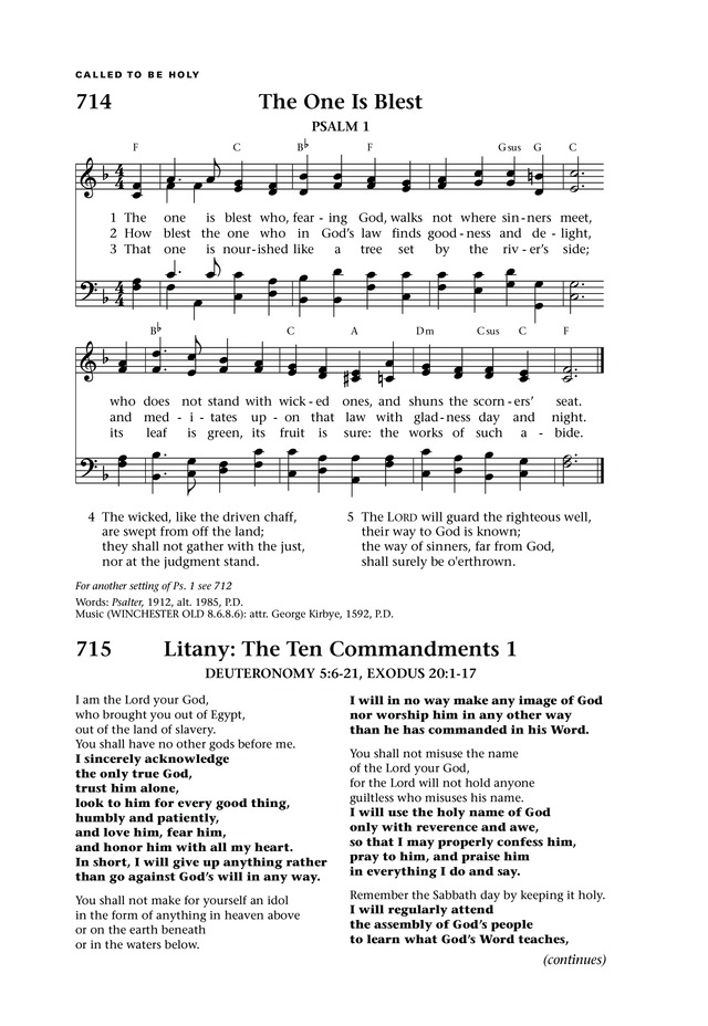 Lift Up Your Hearts: psalms, hymns, and spiritual songs page 789