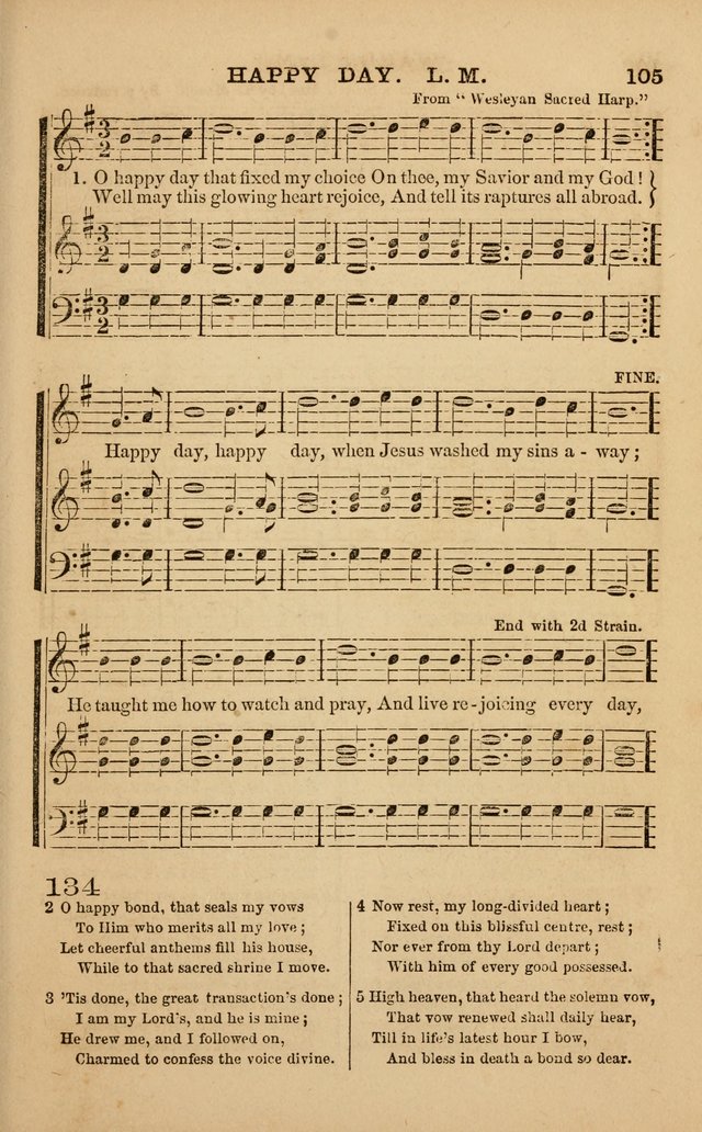 The Melodeon: a collection of hymns and tunes with original and selected music, adapted to all occiasions of social worship page 105