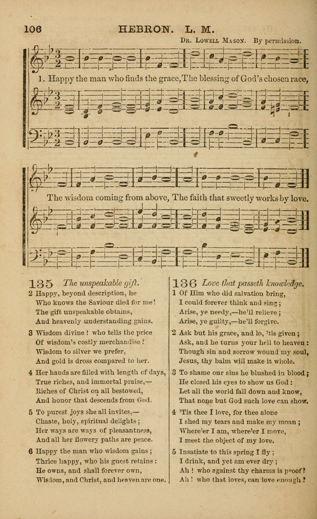 The Melodeon: a collection of hymns and tunes with original and selected music, adapted to all occiasions of social worship page 106