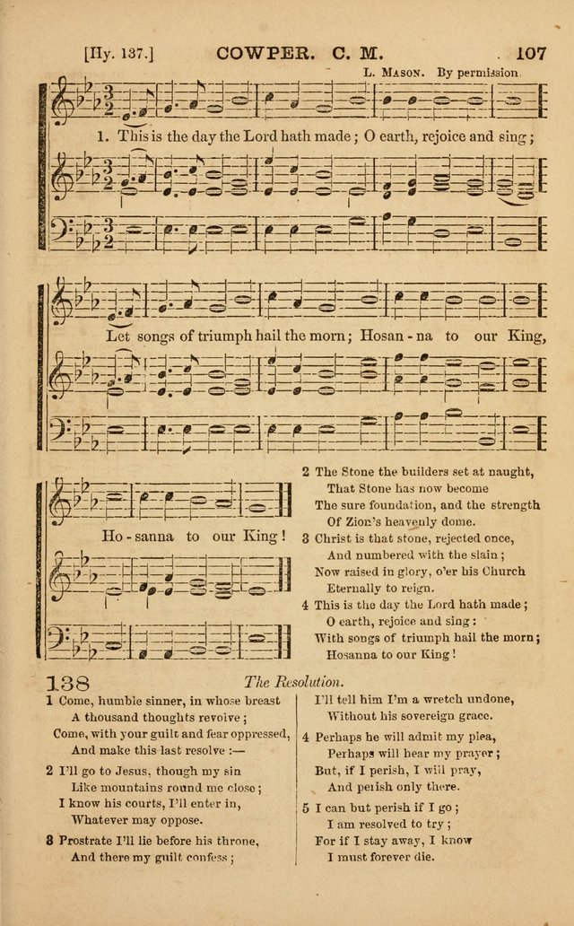 The Melodeon: a collection of hymns and tunes with original and selected music, adapted to all occiasions of social worship page 107