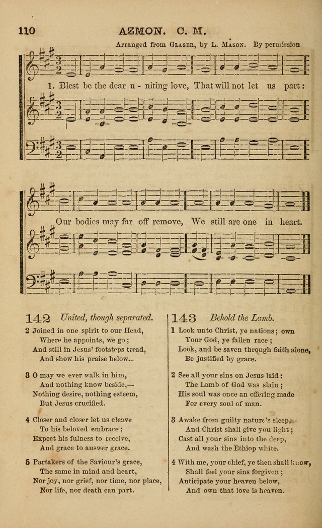 The Melodeon: a collection of hymns and tunes with original and selected music, adapted to all occiasions of social worship page 110