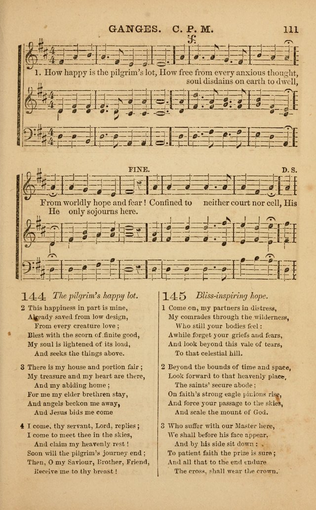 The Melodeon: a collection of hymns and tunes with original and selected music, adapted to all occiasions of social worship page 111