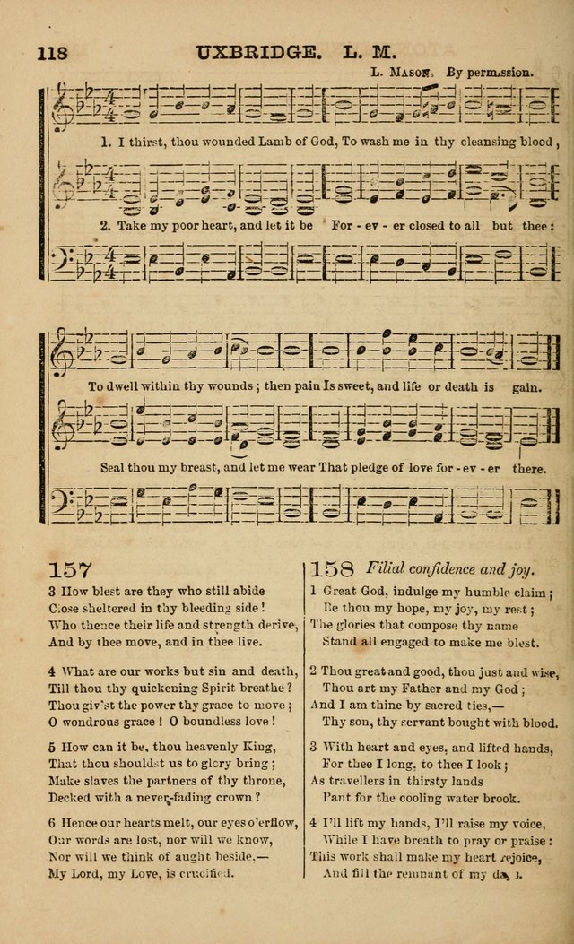 The Melodeon: a collection of hymns and tunes with original and selected music, adapted to all occiasions of social worship page 118