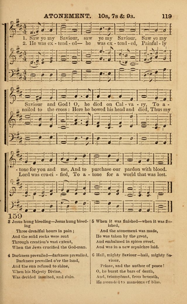 The Melodeon: a collection of hymns and tunes with original and selected music, adapted to all occiasions of social worship page 119