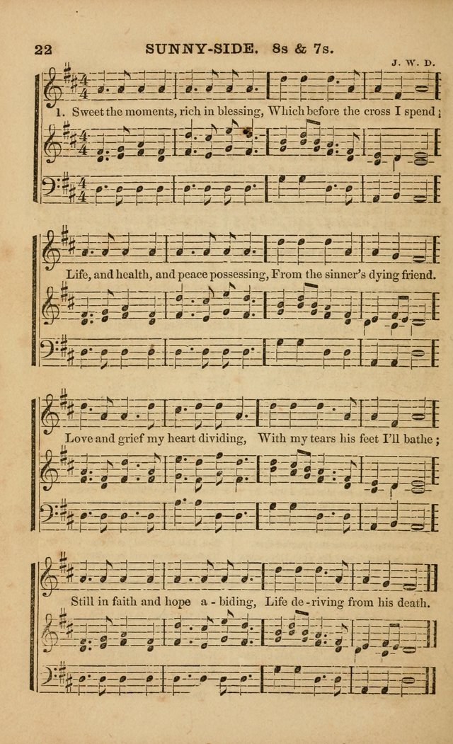 The Melodeon: a collection of hymns and tunes with original and selected music, adapted to all occiasions of social worship page 22