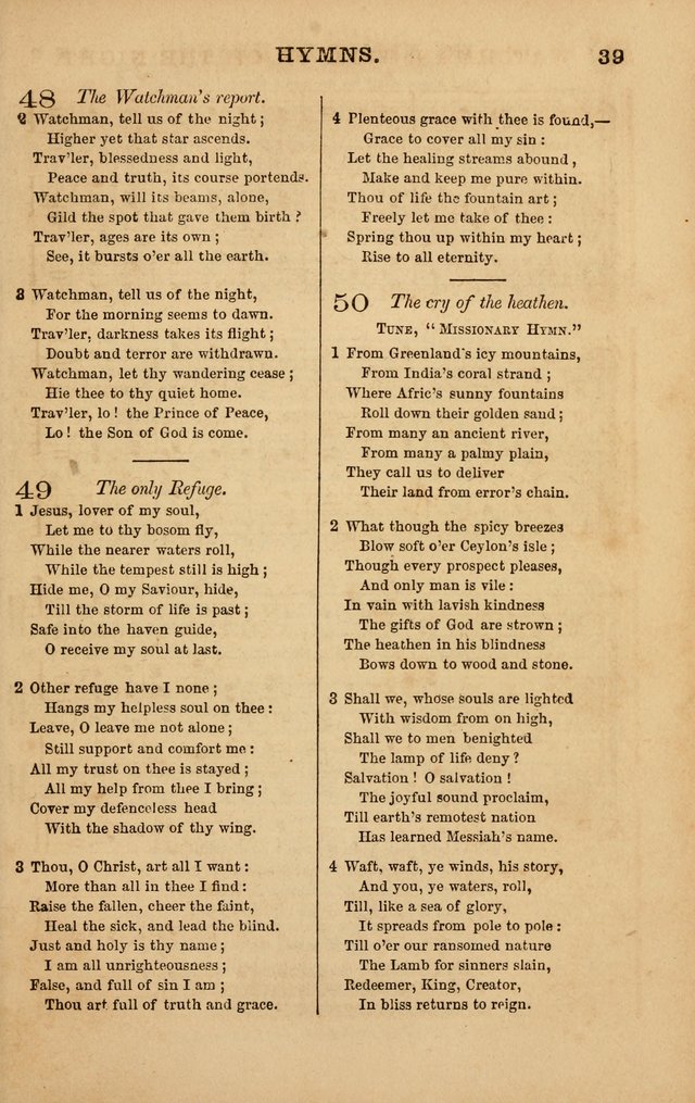 The Melodeon: a collection of hymns and tunes with original and selected music, adapted to all occiasions of social worship page 39