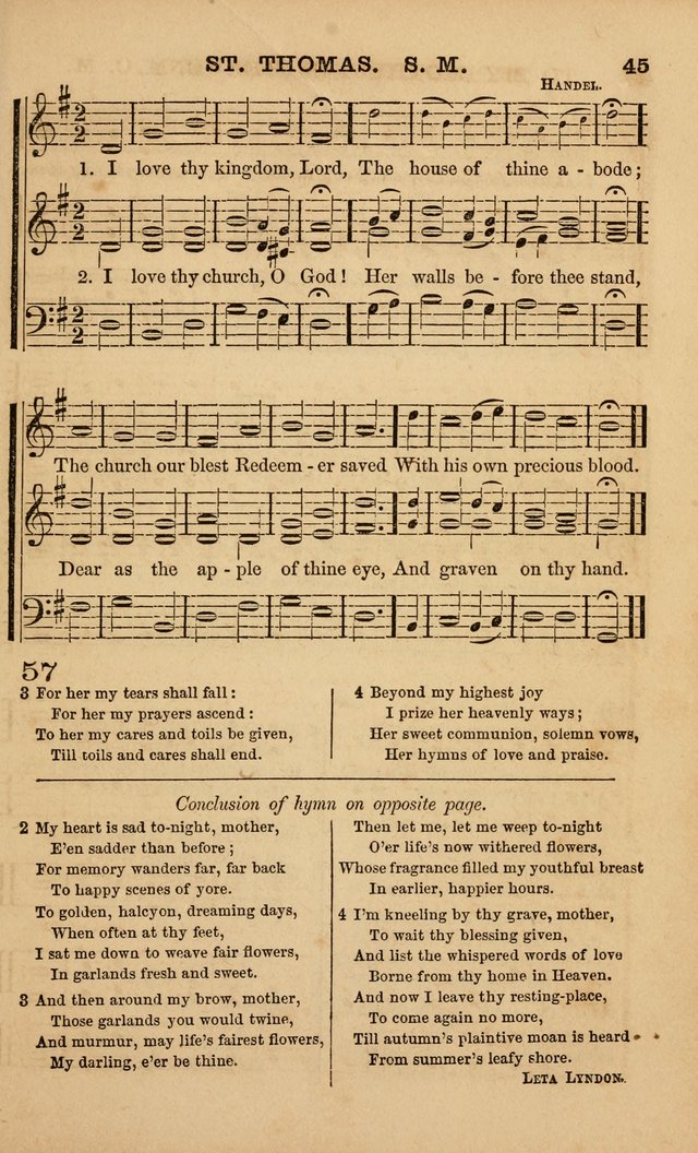 The Melodeon: a collection of hymns and tunes with original and selected music, adapted to all occiasions of social worship page 45