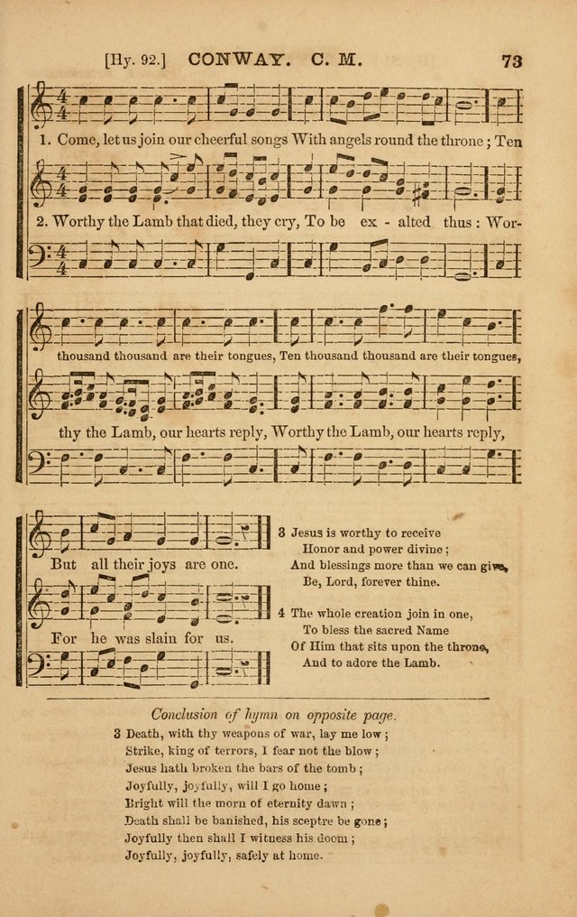 The Melodeon: a collection of hymns and tunes with original and selected music, adapted to all occiasions of social worship page 73