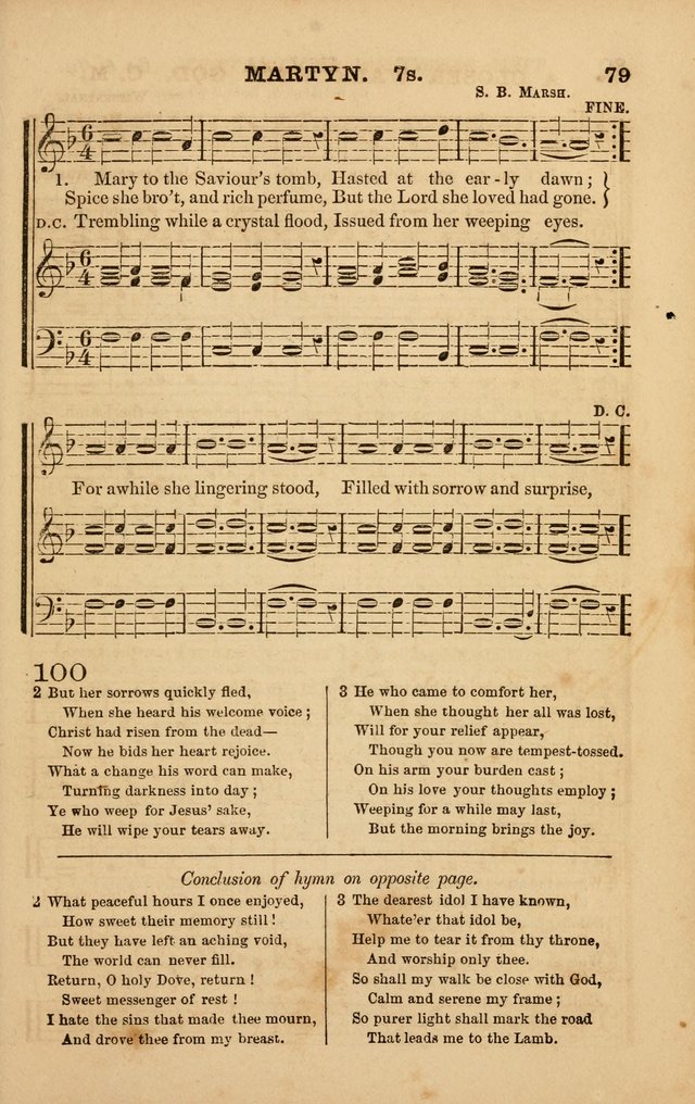 The Melodeon: a collection of hymns and tunes with original and selected music, adapted to all occiasions of social worship page 79