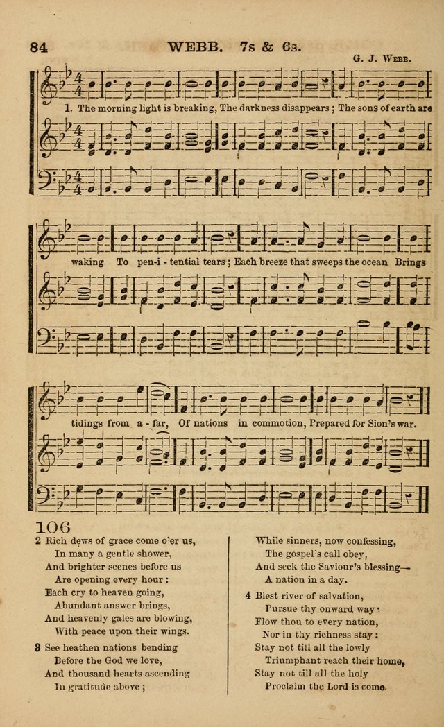 The Melodeon: a collection of hymns and tunes with original and selected music, adapted to all occiasions of social worship page 84