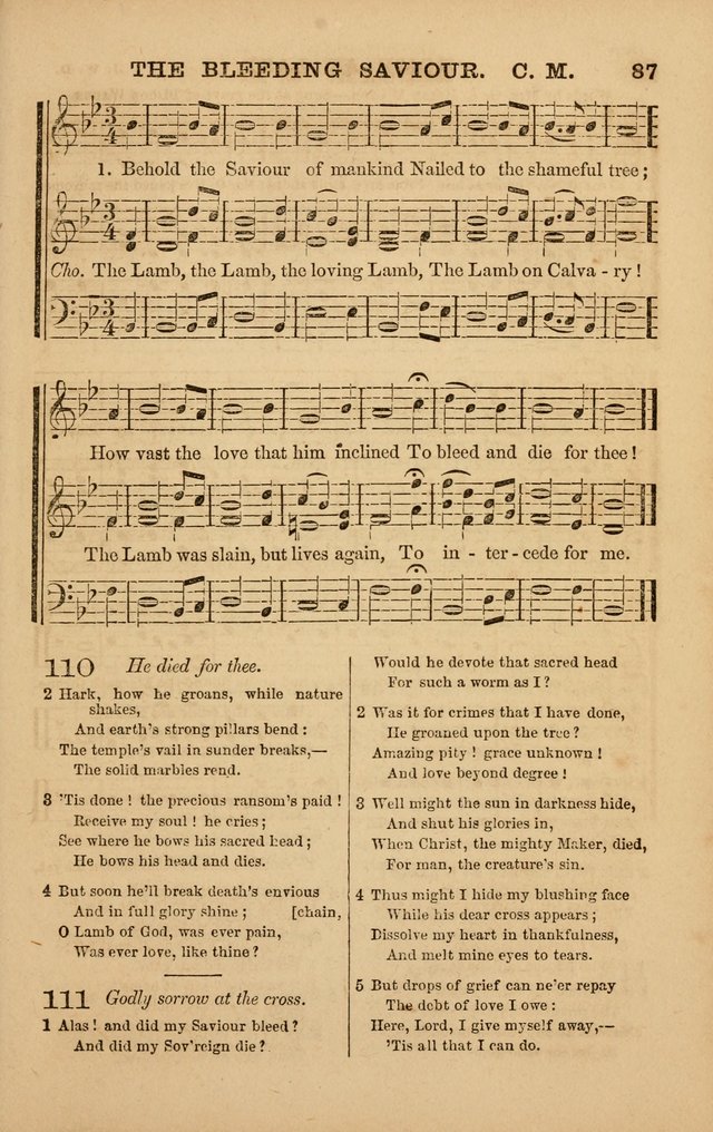 The Melodeon: a collection of hymns and tunes with original and selected music, adapted to all occiasions of social worship page 87