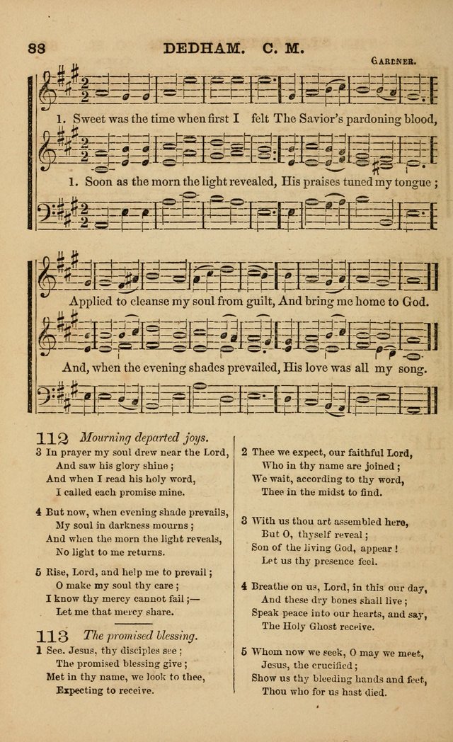 The Melodeon: a collection of hymns and tunes with original and selected music, adapted to all occiasions of social worship page 88