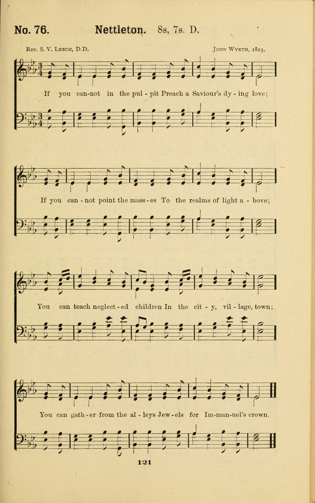 Melodies for Little People: containing also one hundred recitations for Sunday-schools, anniversary occasions, concerts, entertainments, and sociables, with songs adapted... page 121