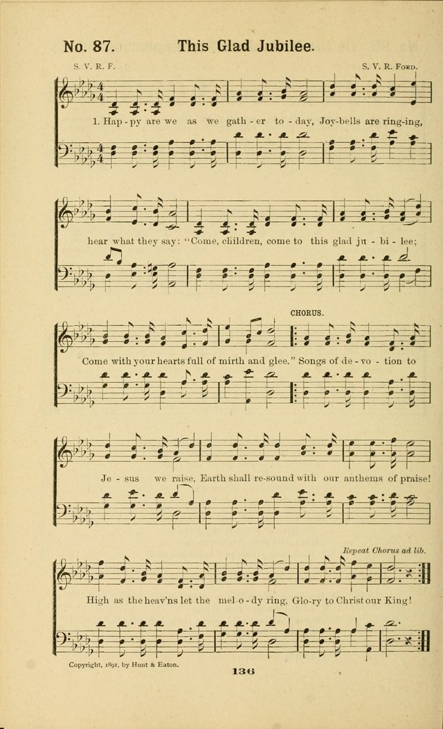 Melodies for Little People: containing also one hundred recitations for Sunday-schools, anniversary occasions, concerts, entertainments, and sociables, with songs adapted... page 136