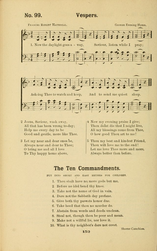 Melodies for Little People: containing also one hundred recitations for Sunday-schools, anniversary occasions, concerts, entertainments, and sociables, with songs adapted... page 152