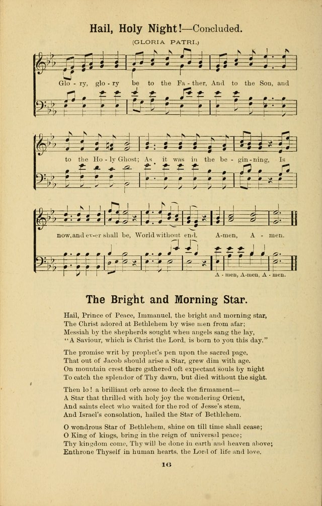 Melodies for Little People: containing also one hundred recitations for Sunday-schools, anniversary occasions, concerts, entertainments, and sociables, with songs adapted... page 16