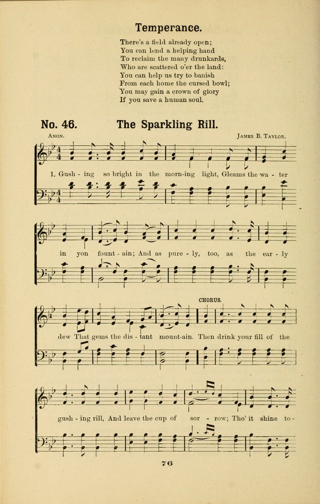 Melodies for Little People: containing also one hundred recitations for Sunday-schools, anniversary occasions, concerts, entertainments, and sociables, with songs adapted... page 76