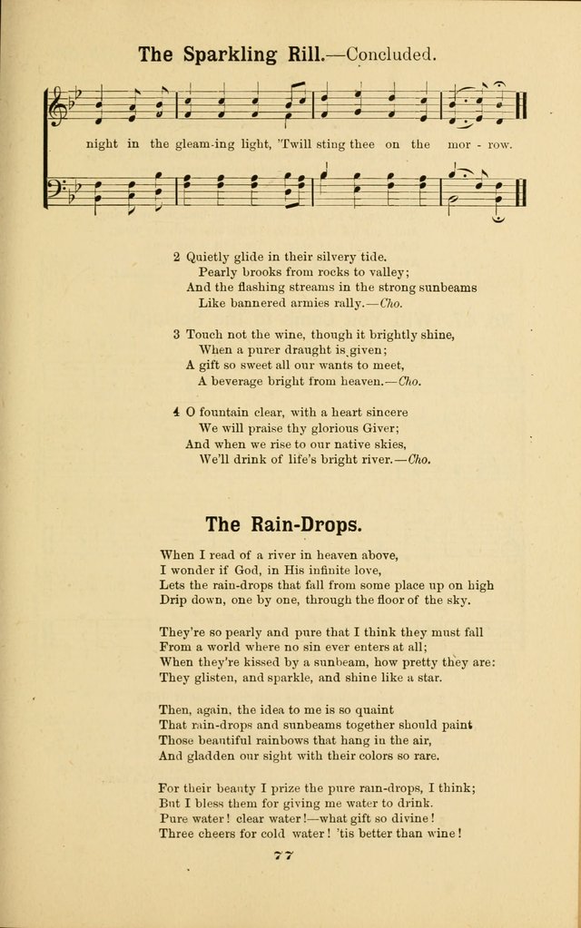 Melodies for Little People: containing also one hundred recitations for Sunday-schools, anniversary occasions, concerts, entertainments, and sociables, with songs adapted... page 77