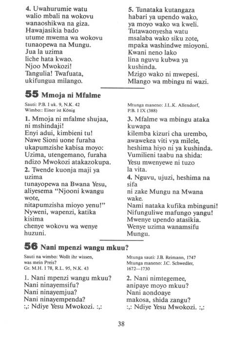 Mwimbieni Bwana: msifuni Mungu, mfalme wa mbingu na nchi! page 28