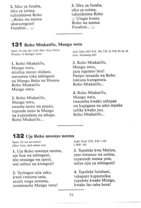 Mwimbieni Bwana: msifuni Mungu, mfalme wa mbingu na nchi! page 67