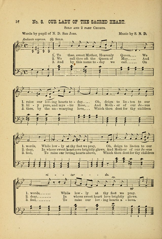 May Blossoms, a collection of hymns to the Blessed Virgin page 16