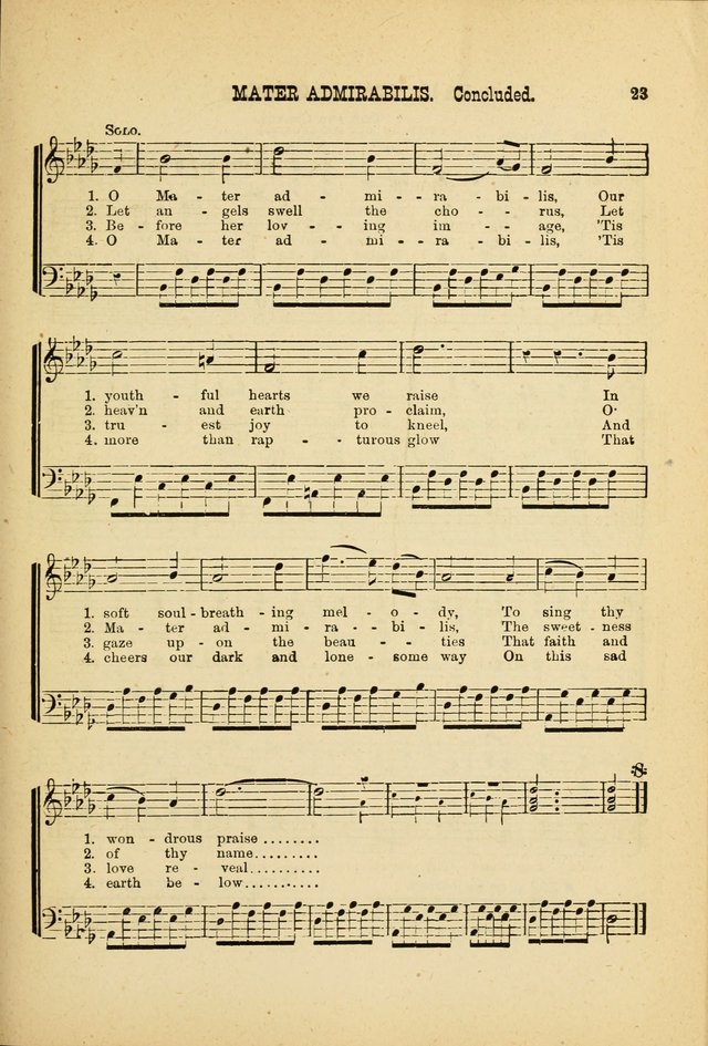 May Blossoms, a collection of hymns to the Blessed Virgin page 23