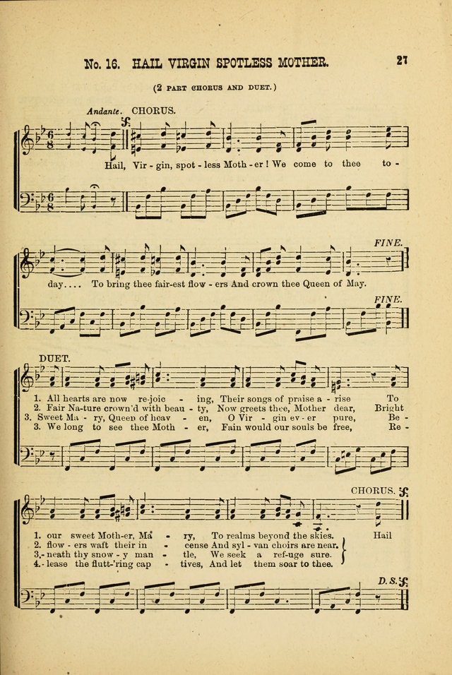 May Blossoms, a collection of hymns to the Blessed Virgin page 27