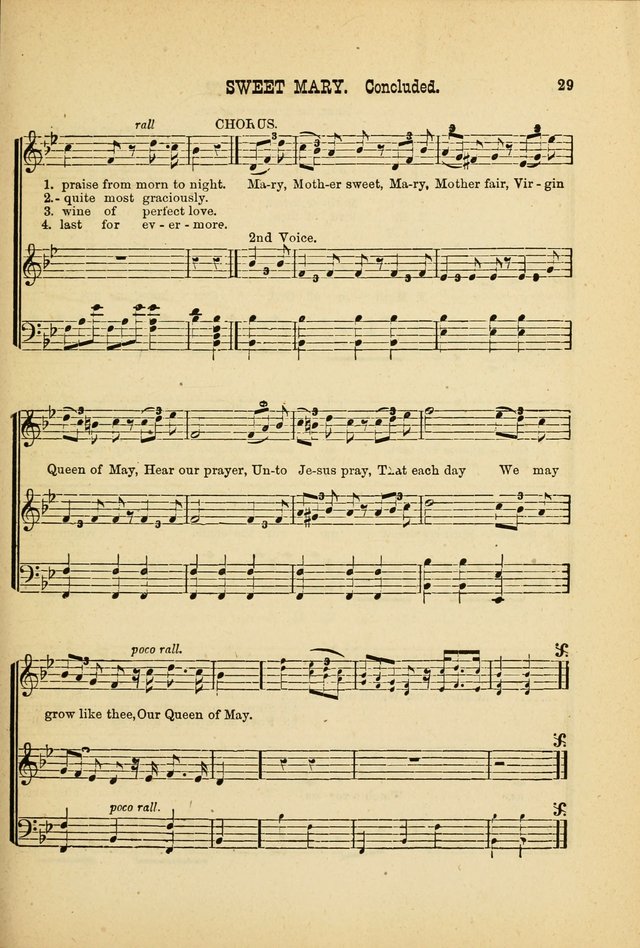 May Blossoms, a collection of hymns to the Blessed Virgin page 29