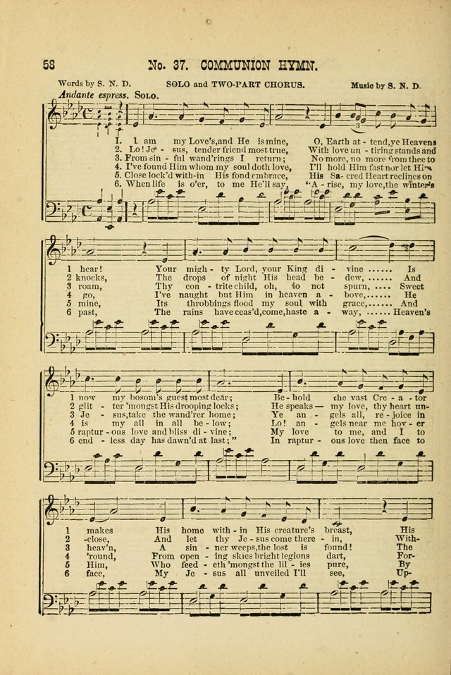 May Blossoms, a collection of hymns to the Blessed Virgin page 58