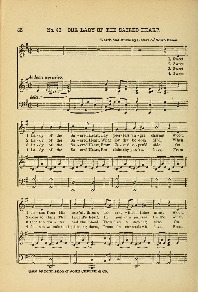 May Blossoms, a collection of hymns to the Blessed Virgin page 66