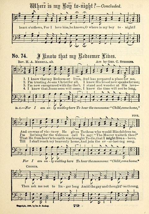 The Male Chorus No. 1: for use in gospel meetings, Christian associations and other religious services page 77