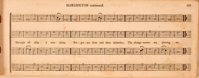 The Middlesex Collection of Church Music: or, ancient psalmody revived: containing a variety of psalm tunes, the most suitable to be used in divine service (2nd ed. rev. cor. and enl.) page 101