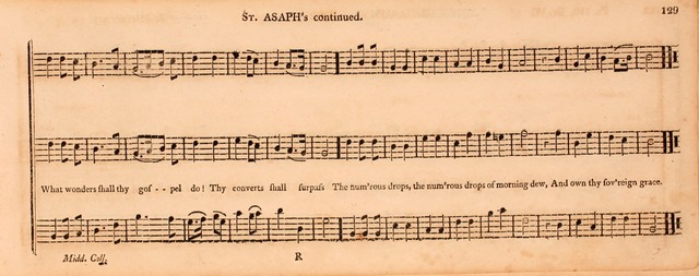 The Middlesex Collection of Church Music: or, ancient psalmody revived: containing a variety of psalm tunes, the most suitable to be used in divine service (2nd ed. rev. cor. and enl.) page 129