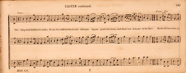 The Middlesex Collection of Church Music: or, ancient psalmody revived: containing a variety of psalm tunes, the most suitable to be used in divine service (2nd ed. rev. cor. and enl.) page 145