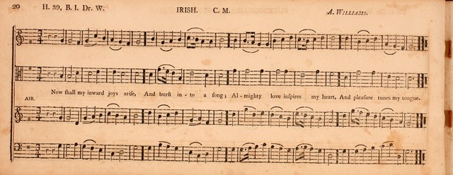 The Middlesex Collection of Church Music: or, ancient psalmody revived: containing a variety of psalm tunes, the most suitable to be used in divine service (2nd ed. rev. cor. and enl.) page 20