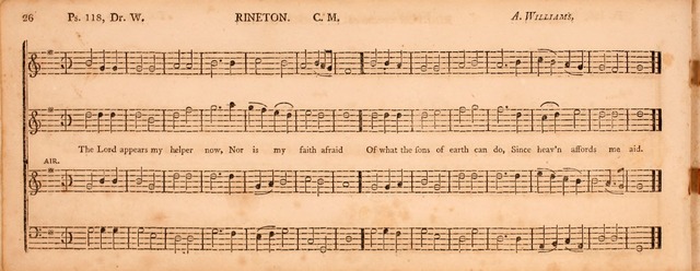 The Middlesex Collection of Church Music: or, ancient psalmody revived: containing a variety of psalm tunes, the most suitable to be used in divine service (2nd ed. rev. cor. and enl.) page 26