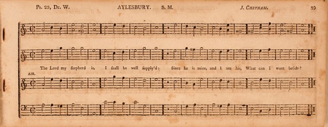 The Middlesex Collection of Church Music: or, ancient psalmody revived: containing a variety of psalm tunes, the most suitable to be used in divine service (2nd ed. rev. cor. and enl.) page 39