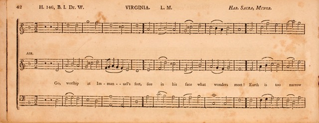 The Middlesex Collection of Church Music: or, ancient psalmody revived: containing a variety of psalm tunes, the most suitable to be used in divine service (2nd ed. rev. cor. and enl.) page 42