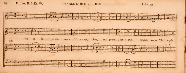 The Middlesex Collection of Church Music: or, ancient psalmody revived: containing a variety of psalm tunes, the most suitable to be used in divine service (2nd ed. rev. cor. and enl.) page 50