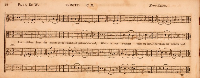 The Middlesex Collection of Church Music: or, ancient psalmody revived: containing a variety of psalm tunes, the most suitable to be used in divine service (2nd ed. rev. cor. and enl.) page 52