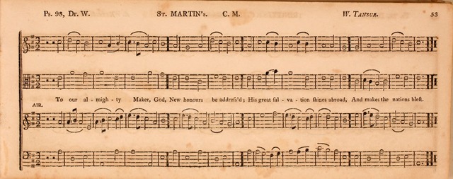 The Middlesex Collection of Church Music: or, ancient psalmody revived: containing a variety of psalm tunes, the most suitable to be used in divine service (2nd ed. rev. cor. and enl.) page 53